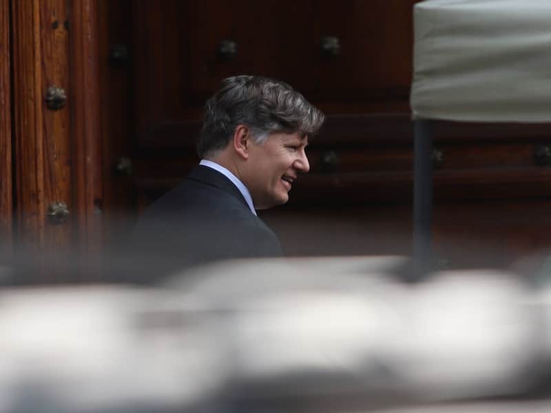 Christopher Landau, subsecretario de Estado de Estados Unidos. Landau entra a Palacio Nacional para reunirse con Claudia Sheinbaum.
