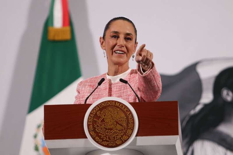 Estrategia de Sheinbaum contra precios altos en la gasolina. La presidenta Sheinbaum en la conferencia matutina.