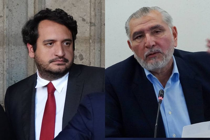 Andy López y Adán Augusto López, morenistas Andy López y Adán Augusto López