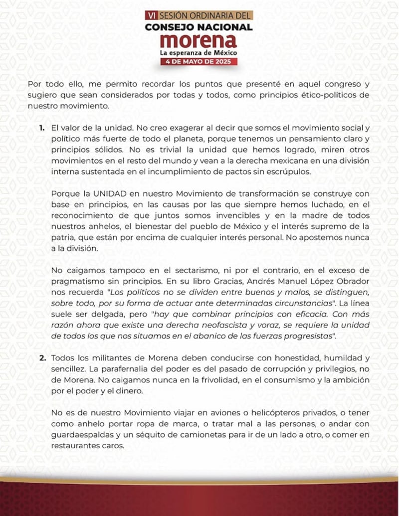 Carta Sheinbaum
