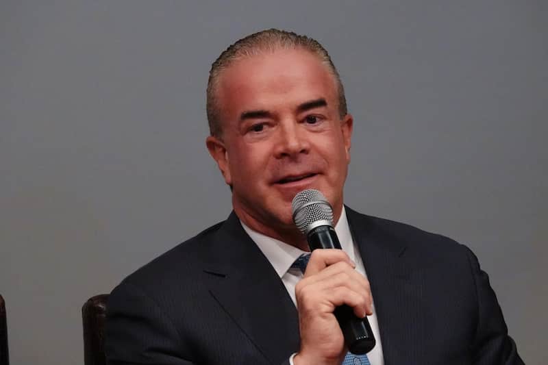 CIUDAD DE MÉXICO, 20NOVIEMBRE2023.- Raúl Rocha Cantú, CEO Miss Universe México, durante una conferencia de prensa en la Torre Mayor de Reforma.
FOTO: GRACIELA LÓPEZ /CUARTOSCURO.COM Imagen de Raúl Rocha