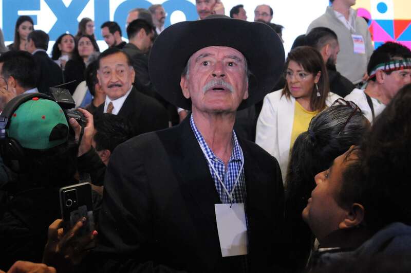 el exmandatario llamó a no votar El ex presidente de México, Vicente Fox, en un evento