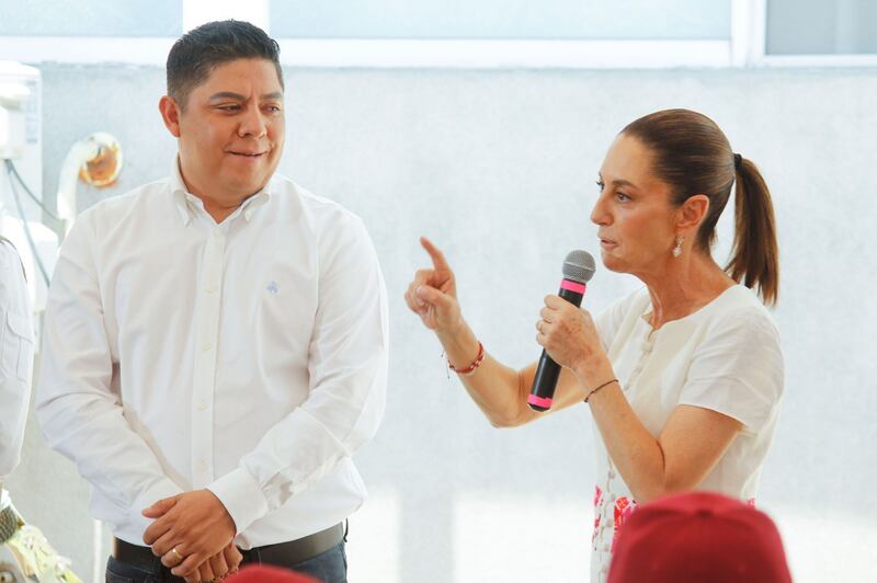 Sheinbaum y Ricardo Gallardo