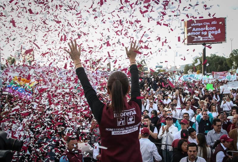 Claudia Sheinbaum encabezó mitin en Mineral de la Reforma Claudia Sheinbaum encabezó mitin en Mineral de la Reforma