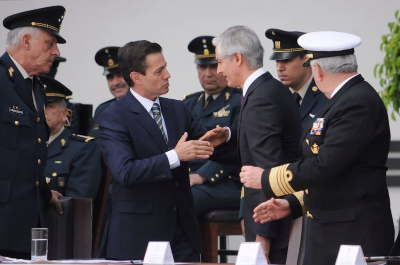 Peña Nieto y Alfredo del Mazo