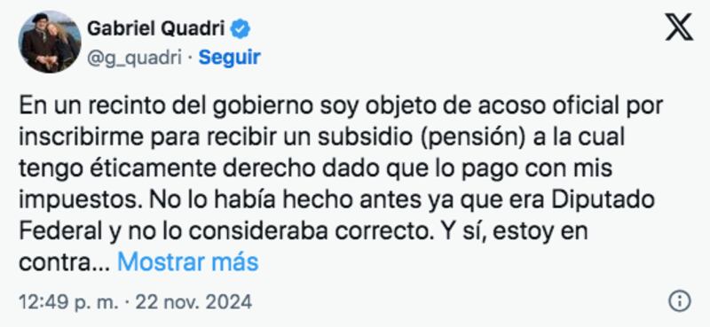 Publicación de Quadri