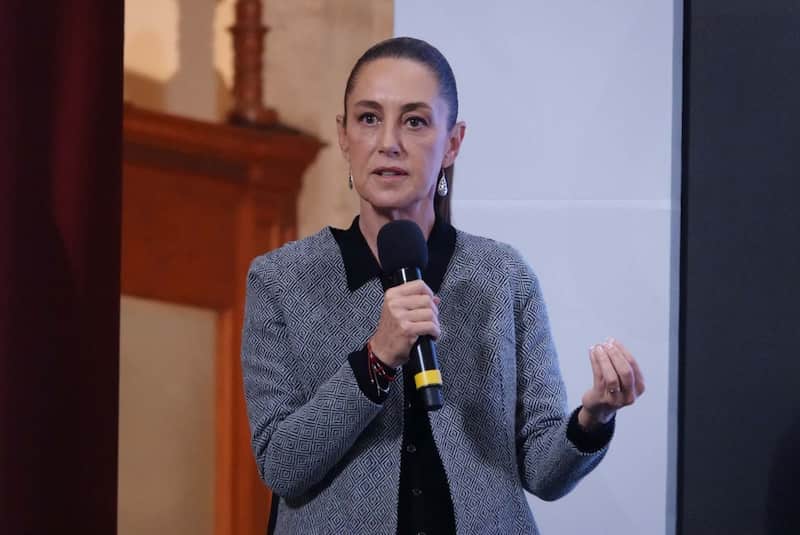 La presidenta reconoce que tiene diferencias con otro miembro del partido La mandataria en conferencia de prensa en palacio nacional