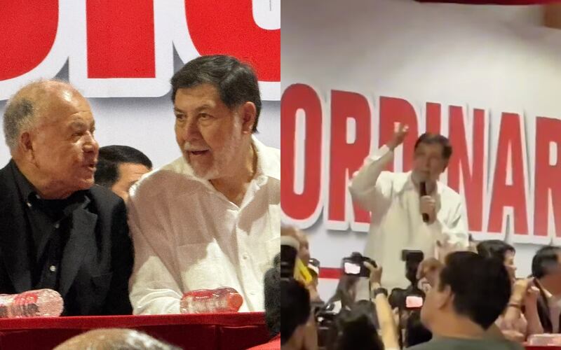 Noroña en Congreso del PT