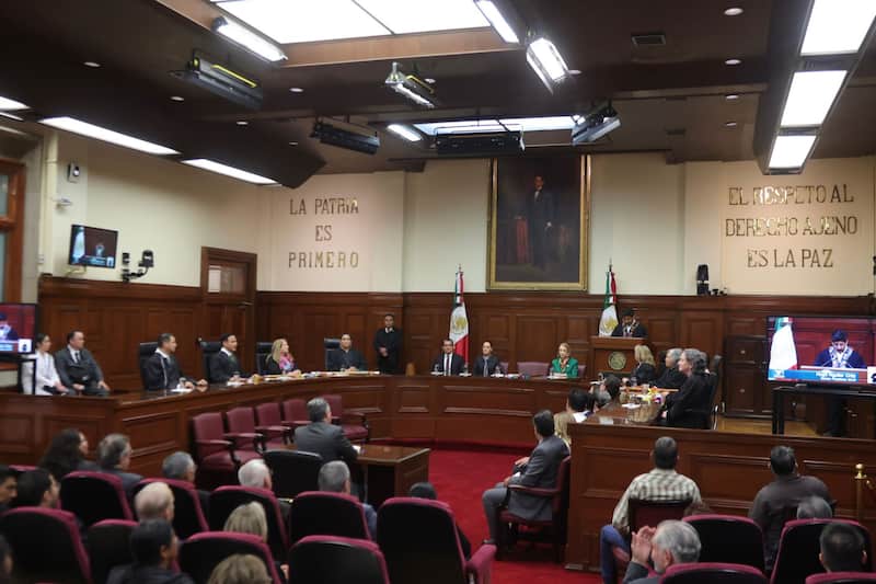 CIUDAD DE MÉXICO, 01SEPTIEMBRE2025.- La presidenta Claudia Sheinbaum Pardo acudió a la sesión solemne de instalación de la nueva Suprema Corte de Justicia de la Nación, en la sede del Poder Judicial. Es la primera integración del tribunal elegida por voto popular. FOTO: EDGAR NEGRETE LIRA/CUARTOSCURO.COM Imagen de la SCJN