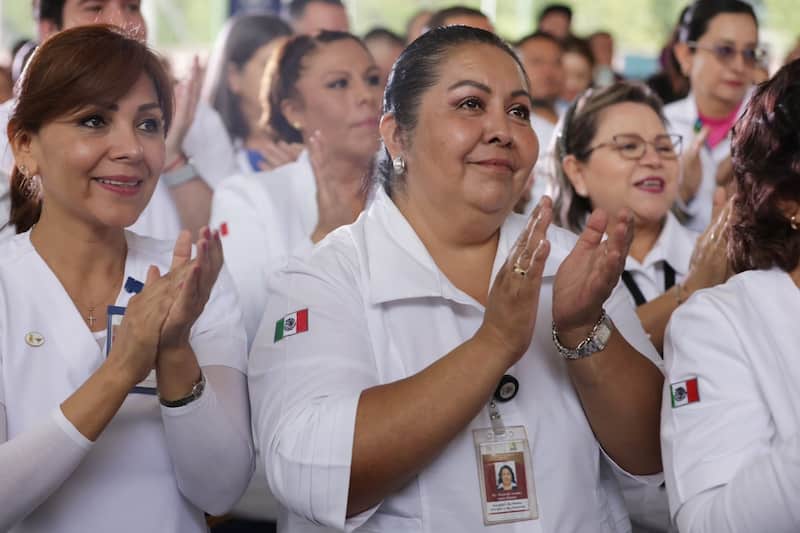 Personal del ISSSTE Reconoce Martí Batres a personal del Programa voluntario de ampliación de jornada laboral del ISSSTE