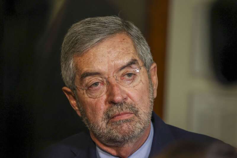 Juan Ramón de la Fuente durante un evento de la Secretaría de Relaciones Exteriores (SRE).. Canciller Juan Ramón de la Fuente.