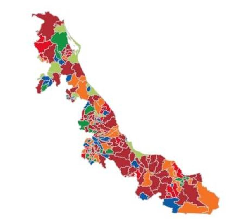 Mapa electoral Veracruz