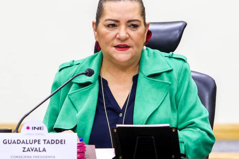 Guadalupe Taddei, consejera presidenta del INE. Sesión ordinaria del INE