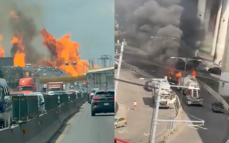 La explosión sucedió a la altura de Santa Martha Acatitla Explosión en puente la concordia