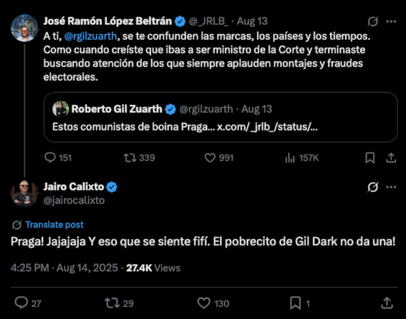 JR López Beltrán y Jairo Calixto