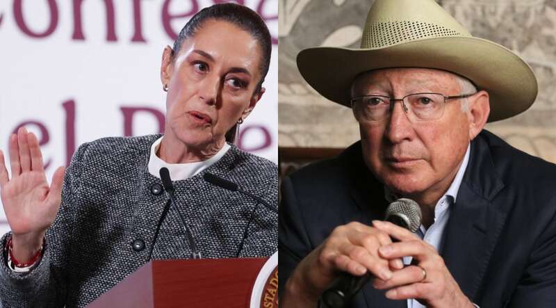 La presidenta de México, Claudia Sheinbaum, y el emabajador Ken Salazar La presidenta señaló que hubo desencuentros entre el gobierno con Ken Salazar