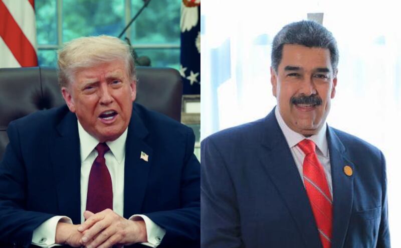 Donald Trump y Nicolás Maduro Donald Trump y Nicolás Maduro