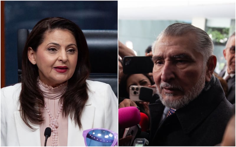 Mónica Soto y Adán Augusto