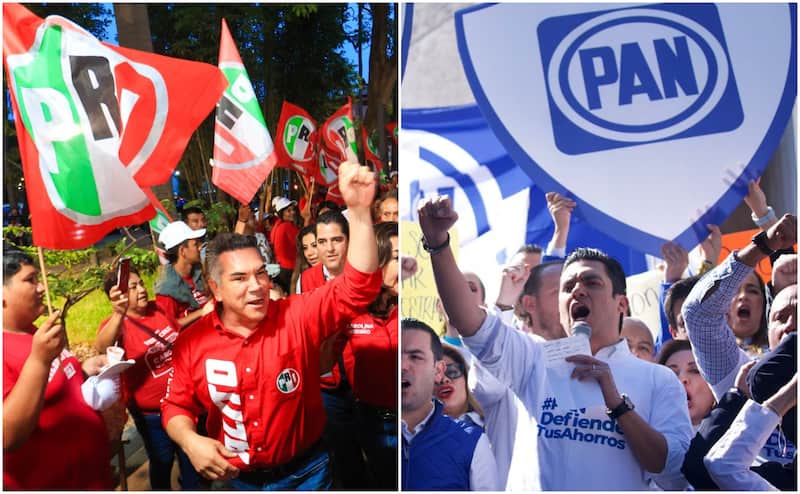 8 de los 17 estados que tendrán elecciones en 2027 preferirían la continuidad de la alianza entre PRI y PAN. Imágen