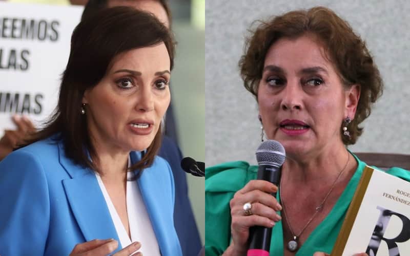La senadora del PAN se lanzó contra la periodista y esposa de AMLO La senadora Lilly Téllez y la escritora Beatriz Gutiérrez Müller