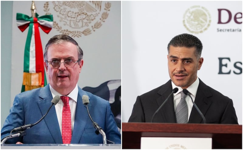 Marcelo Ebrard y Omar García Harfuch