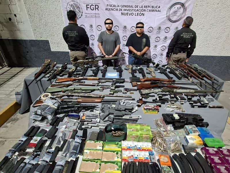 Detenciones Gabinete de Seguridad. Sujetos detenidos por el Gabinete de Seguridad y aseguramiento de armas.