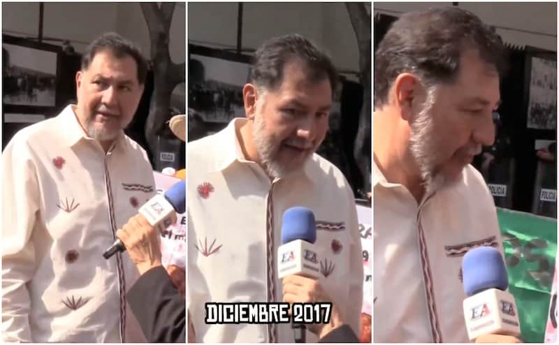 La incongruencia del presidente del Senado, Gerardo Noroña: en 2017 criticó la militarización y ahora la avala. Capturas de Pantalla del video de Gerardo Noroña.