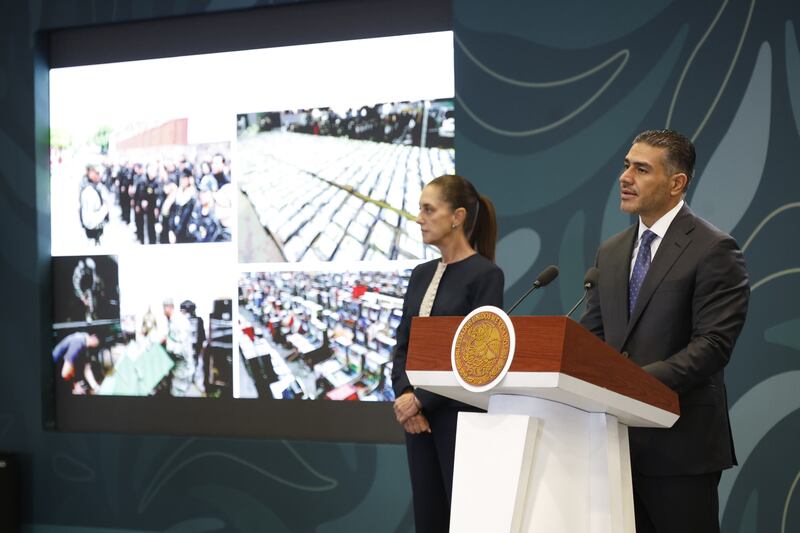 Omar García Harfuch y Claudia Sheinbaum