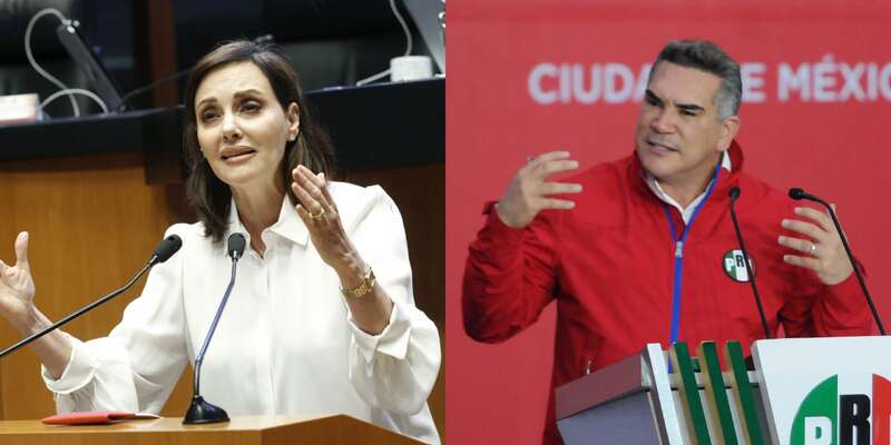 Miembros de la oposición como los senadores Lilly Téllez y "Alito" Moreno criticaron el mitin de la presidenta Sheinbaum Lilly Téllez y Alito Moreno.