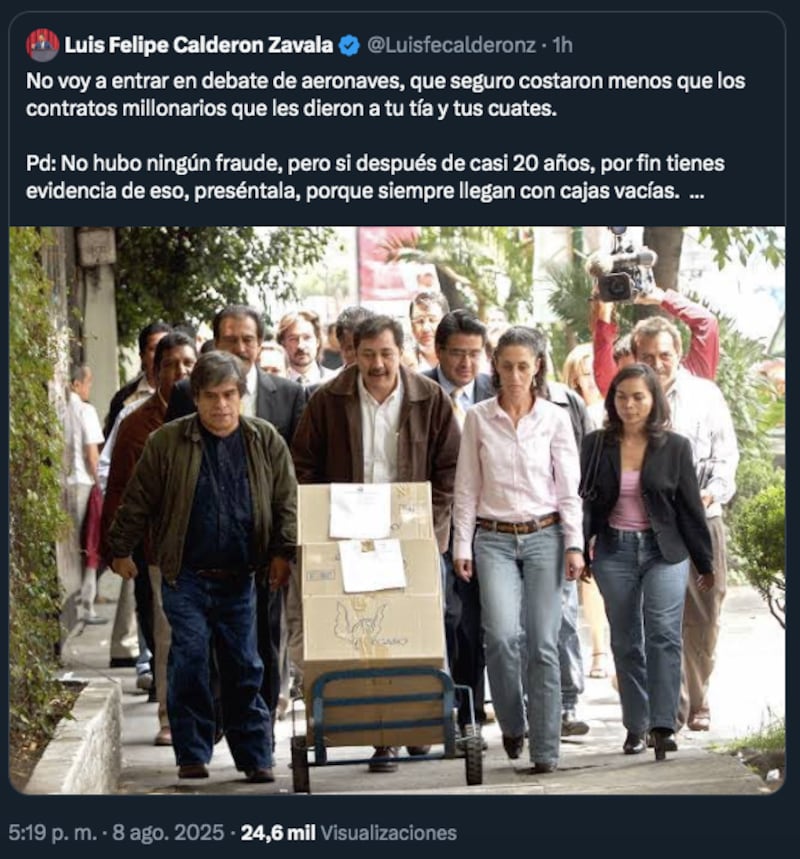 Pleito hijo de Calderón contra hijo de AMLO