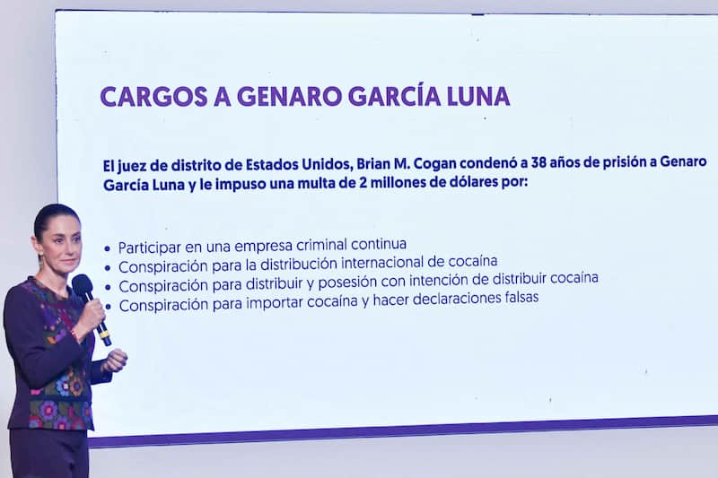 La presidenta confirma la petición de extradición de garcía luna Sheinbaum durante la conferencia matutina