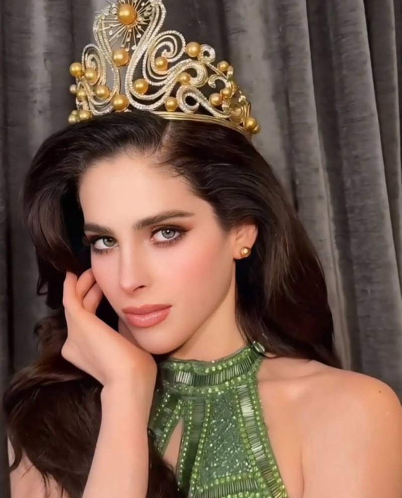 La ganadora del certamen Miss Universo. Fátima Bosch