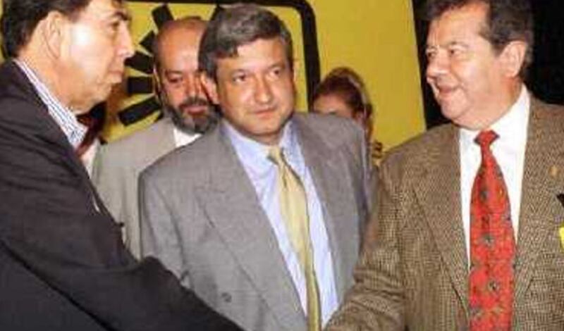 Cárdenas, AMLO  y Porfirio Muñoz Ledo