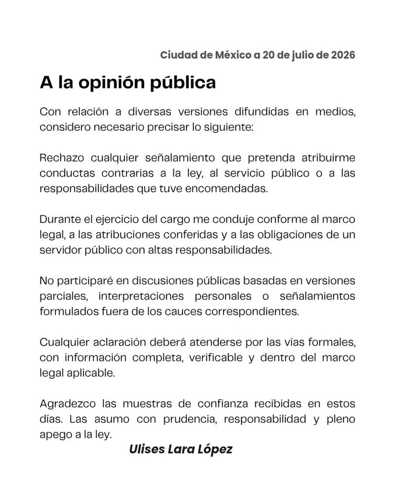 Desplegado de Ulises Lara