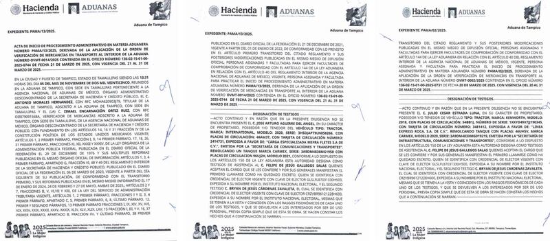 El SAT inició en noviembre de 2025 procedimientos de revisión a pipas involucradas con la descarga del combustible ilegal que transportaba el buque Challenge Procyon, incluidos tractocamiones de las empresas Mefra Fletes y Express Roca.