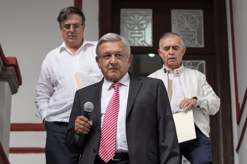 AMLO, Ebrard y Alfonso Romo