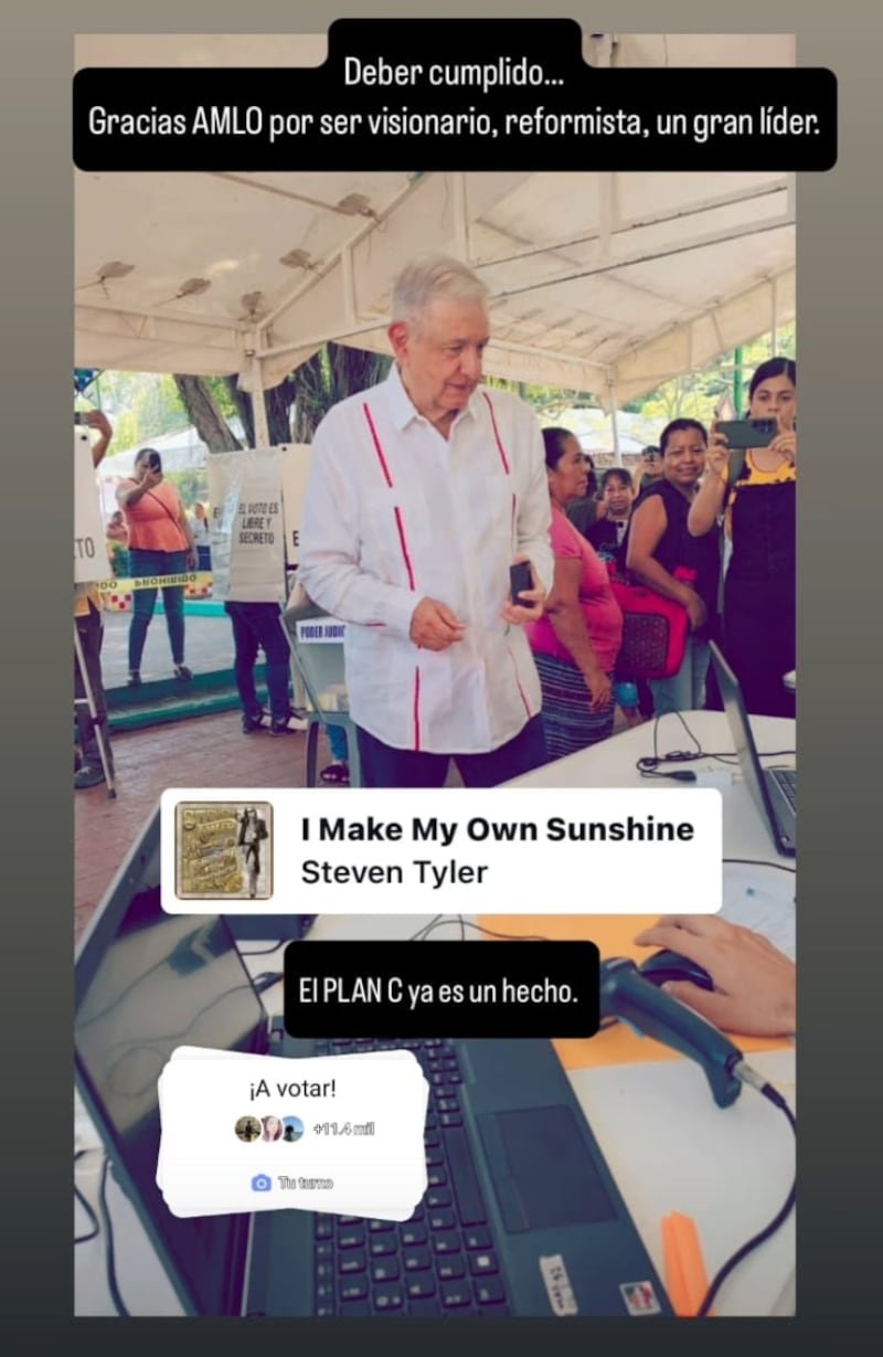 AMLO en la elección judicial