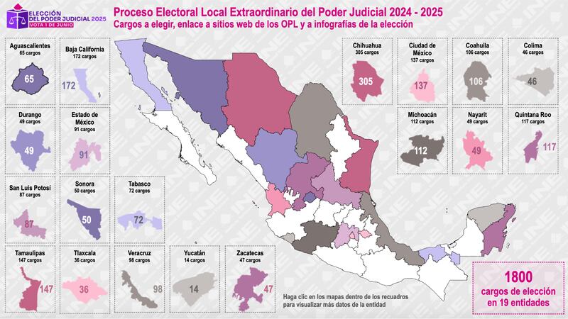 Mapa elección estados