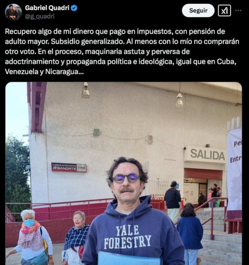 Quadri cobra la pensión