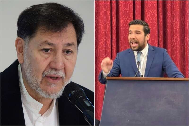 Gerardo Fernández Noroña y Luis Felipe Calderón Zavala. El legislador afín a la 4T respondió a las declaraciones del hijo del expresidente.