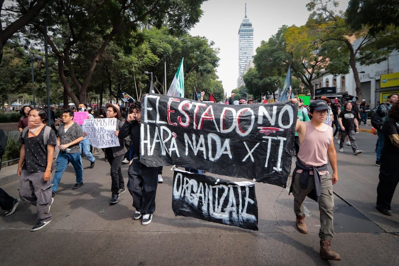 Jóvenes de la Generación Z en las calles de la CDMX Jóvenes de la Generación Z en las calles de la CDMX