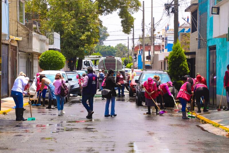 La GAM hace labores de limpieza por lluvias Desazolve y limpieza en la GAM