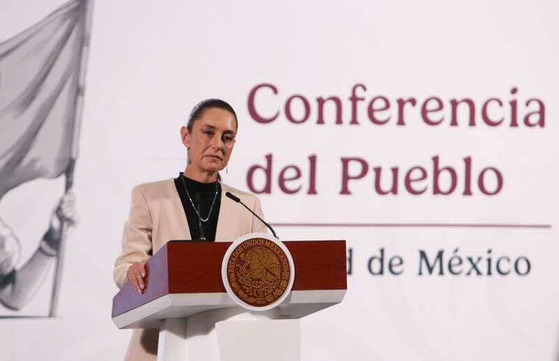 Claudia Sheinbaum, presidenta de México. La mandataria detalló que enviará una carta a la Casa Blanca sobre aranceles al acero y al aluminio.