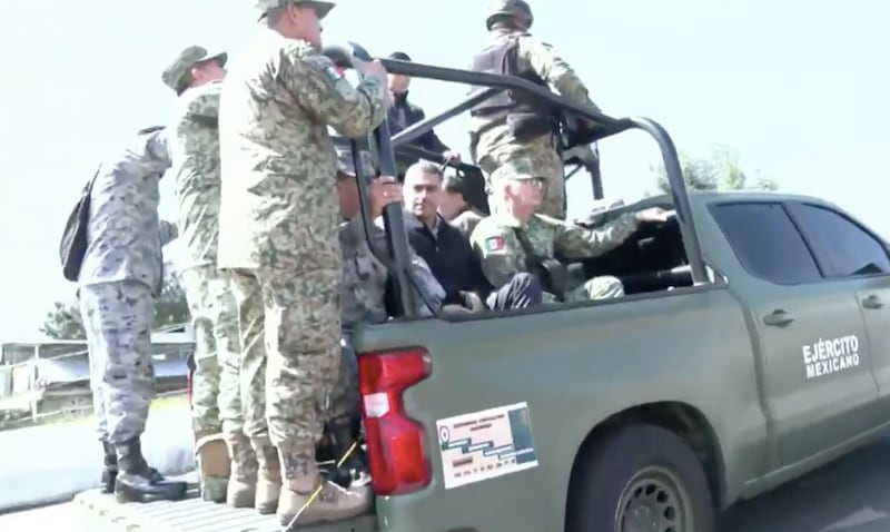 Omar García Harfuch recorre Uruapan