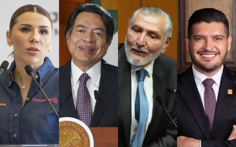 Marina del Pilar, Mario Delgado, Adán Augusto y Alberto Granados