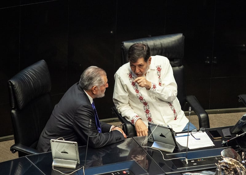Gerardo Fernández Noroña y Adán Augusto López
