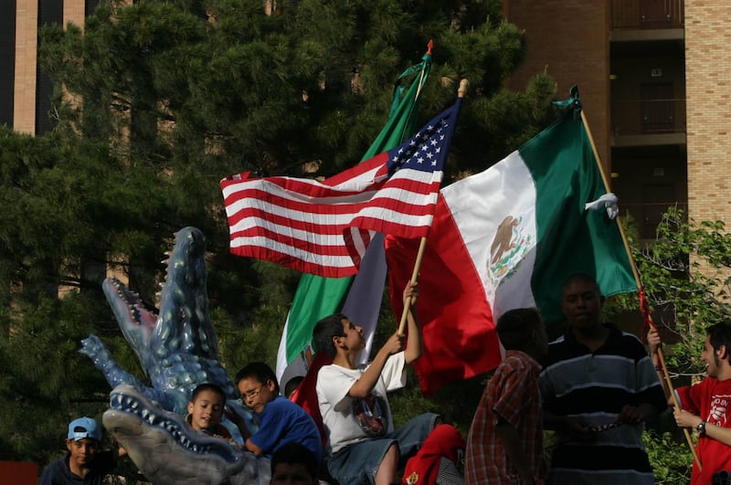 Banderas México y EUA