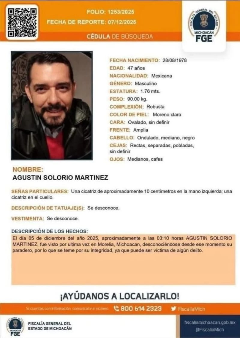 Ficha de búsqueda Agustín Solorio Ficha de búsqueda Agustín Solorio