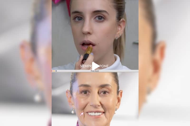 Florencia Guillot recrea maquillaje y peinado de la presidenta Claudia Sheinbaum Florencia Guillot recrea maquillaje y peinado de la presidenta Claudia Sheinbaum.