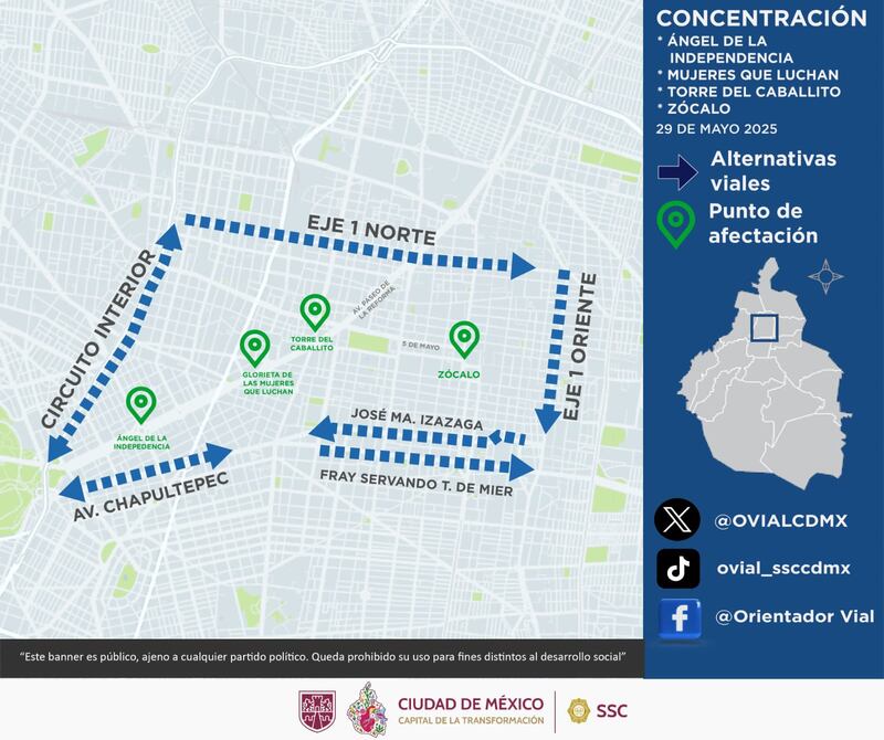 MAPA BLOQUEOS CNTE